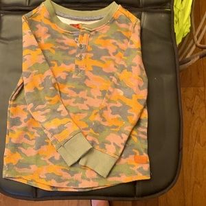 Camo thermal  Henley for toddler